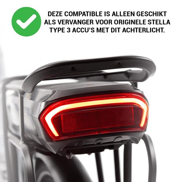 Accu Stella 3 Compatible CANBUS | 36v 14.5Ah - Afbeelding 6